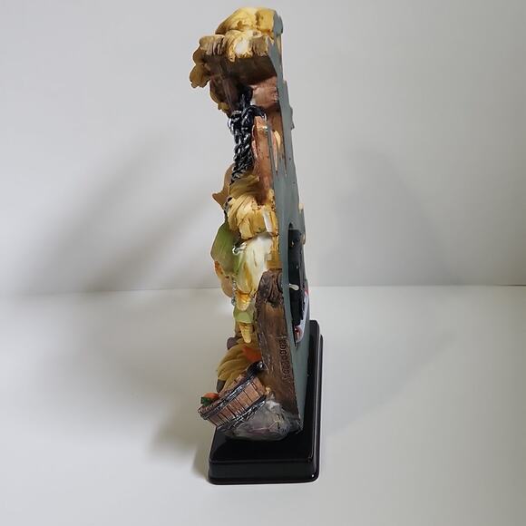 American Farm Collection Pig Quartz Clock Carotts Corn Country Prairie Mantel - Picture 4 of 10